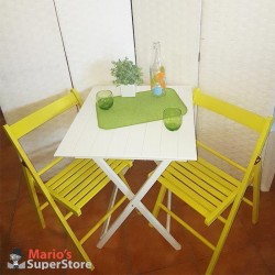 set sedie sedia pieghevoli pieghevole birreria con tavolo 50x50