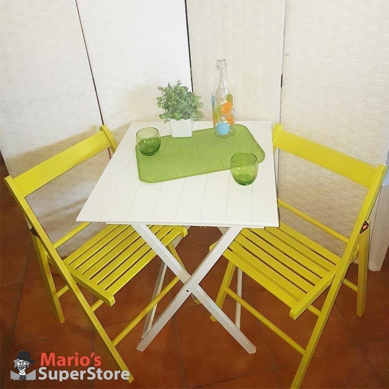 set sedie sedia pieghevoli pieghevole birreria con tavolo 50x50