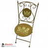 sedia da giardino "royal vintage" in metallo