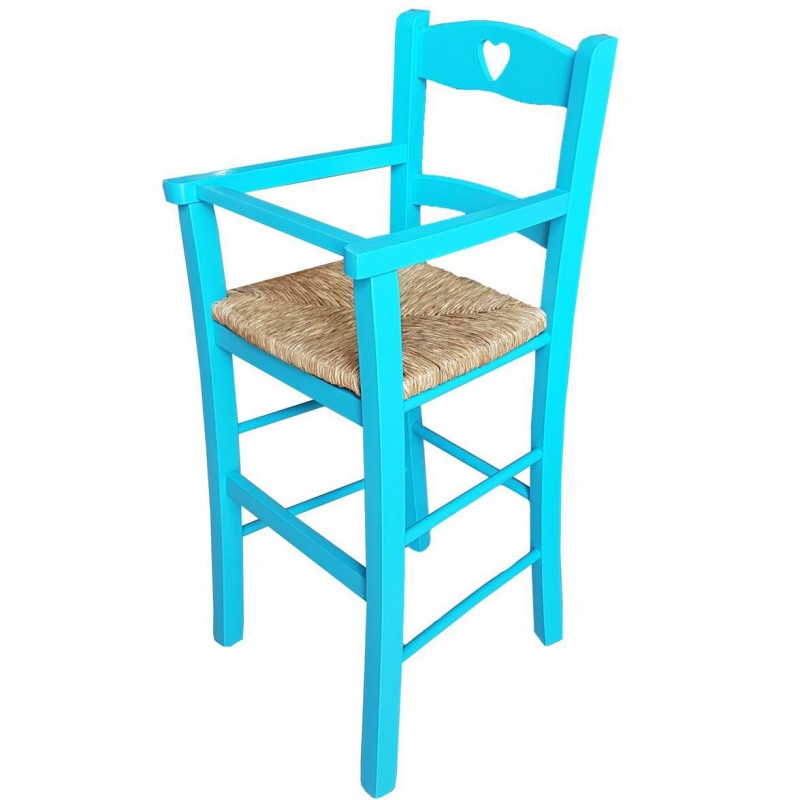 SEDIA SEGGIOLONE LEGNO MASSELLO BAMBINO BIMBO CASA RISTORANTE NOCE