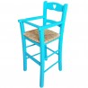 SEDIA SEGGIOLONE LEGNO MASSELLO BAMBINO BIMBO CASA RISTORANTE NOCE