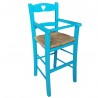 SEDIA SEGGIOLONE LEGNO MASSELLO BAMBINO BIMBO CASA RISTORANTE NOCE
