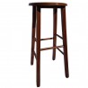 sedia sgabello legno massello casa e ristorante noce alto 67 cm 80 cm