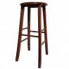 sedia sgabello legno massello casa e ristorante noce alto 67 cm 80 cm