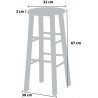 sedia sgabello legno massello casa e ristorante noce alto 67 cm 80 cm