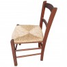 sedia legno seduta in paglia casa mezza sedia sedie camino caminetto