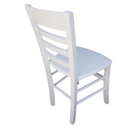 Sedia Mary legno massello bianca