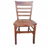 Sedia Mary legno massello noce