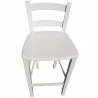 Sgabello snack bianco massello h67