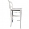 Sgabello snack bianco massello h67