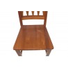 sedia da cucina in legno massello colore noce seduta massello soggiorno sala