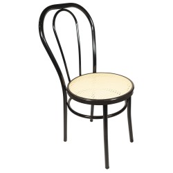 Sedia vienna in ferro vari colori bistrot nera, bianca , alluminio