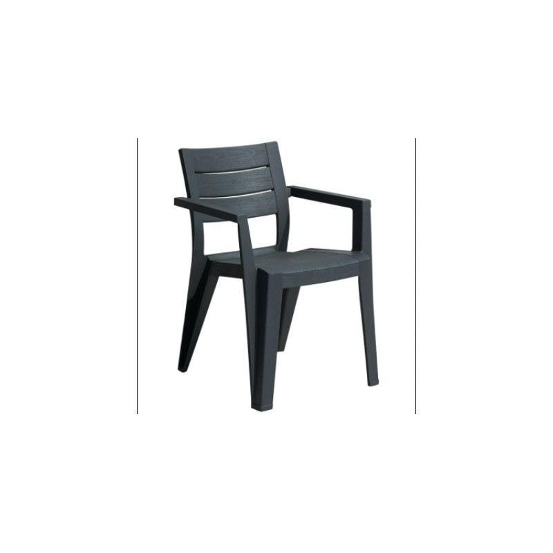 4 POLTRONE DA GIARDINO KETER JULIE antracite