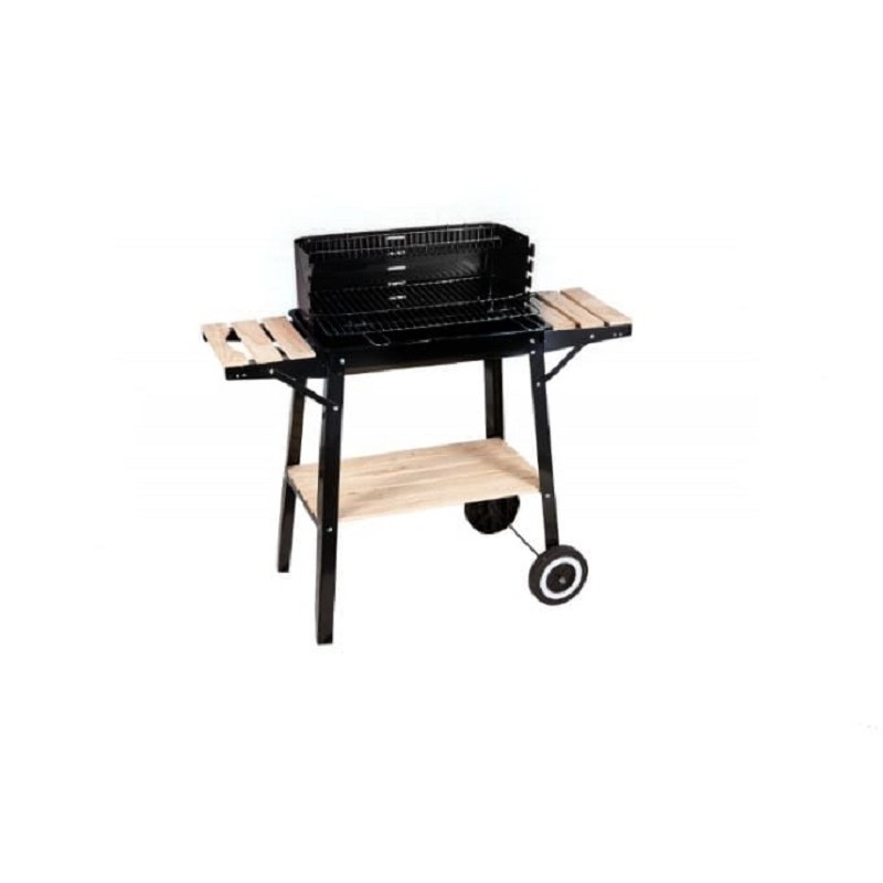 Barbecue rettangolare 93x33 con ruote a carbone