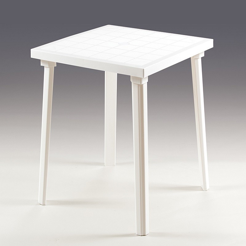 Tavolo Weekend Bianco da Esterno 80×80 cm