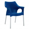 Sedia Ola in Resina Azzurra