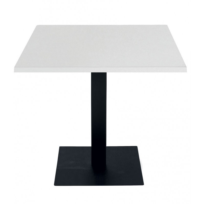 Tavolo Contract in Melaminico 80×80 Piano Bianco – Kit base+tavolo