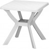 Tavolo Bianco da Esterno in plastica 70×70 cm Reno – Arredo Esterno