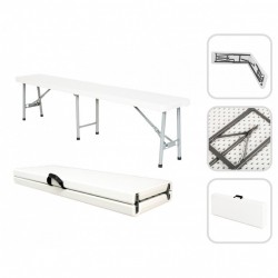 Panca Catering Pieghevole Bianca – Arredo Esterno