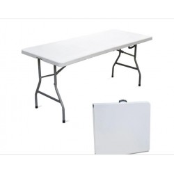 tavolo pieghevole bianco in plastica salvaspazio