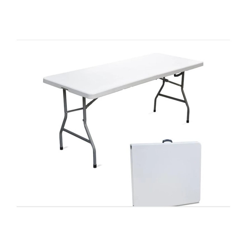 tavolo pieghevole bianco in plastica salvaspazio