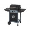 barbecue a gas con ruote e pietra lavica inclusa