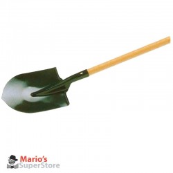 Badile in acciaio con manico in legno