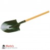Badile in acciaio con manico in legno