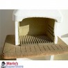 Barbecue beton ardente carbone e legna