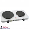 Fornello elettrico Niklas 2 piastre in ghisa 2500w 46x24x7 cm