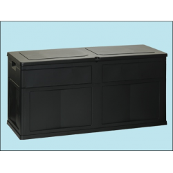 baule multiuso garden black resina