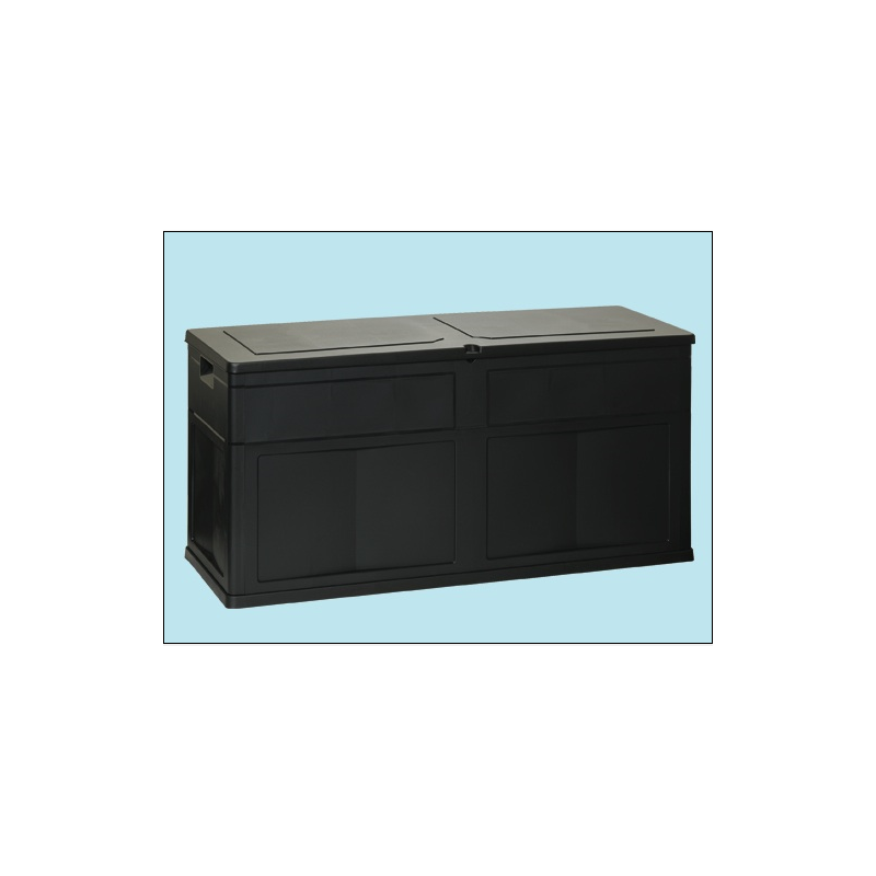 baule multiuso garden black resina